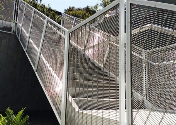 Woven Metal 316 Ss Rope Decorative Wire Mesh For Railing Balustrade Infill Panels
