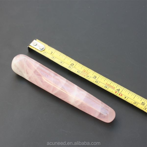 Acupuncture Pink Crystal Massage Stick Quartz Beauty Body Relaxation