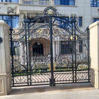 Automatic Main House Driveway Gates Gate Design Fencing Wrought Iron Swing Graphic Design Customized