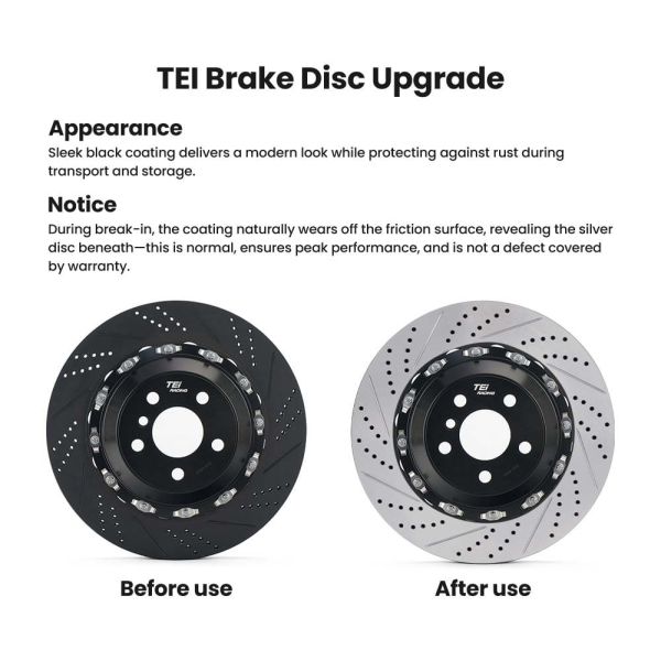 Kit de pinzas de freno TEI P40NS+ de 4 pistones BBK R18/R19 Kit de frenos grandes para Audi A4 B6 B7 B8 B8L B9 B9.5 B10 2000-2025