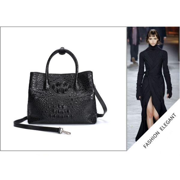 Genuine crocodile leather bag for women stylish high-capacity lady's handbag cross-body bag with one shoulder