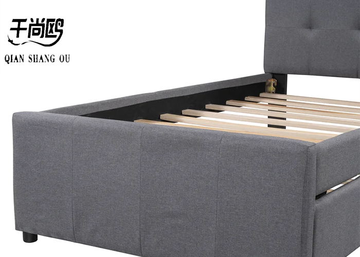 140*200cm Sliding Double Bed , customized Simple Platform Bed