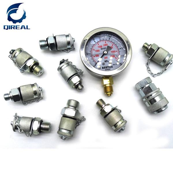 Calibre hidráulico de calibre de teste da bomba hidráulica de Loader Pressure Gauge da máquina escavadora