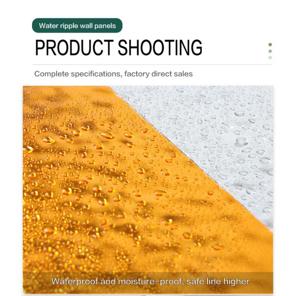 PVC квадрата покрыл панели стены волокна панели пульсации воды бамбуковые
