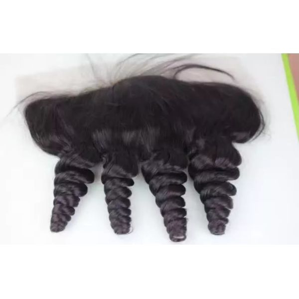 8A Grade Brazilian Virgin Hair 13*4 Lace Frontal Loose Wave Natural Color