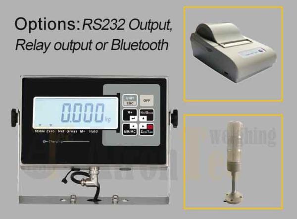 Carbon Steel Weighing Platform Scale,Large LCD Display Stainless Steel Weighing Indicator