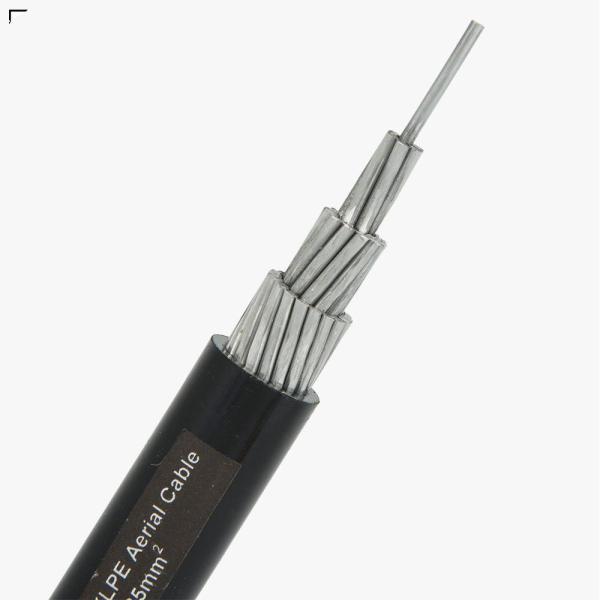 PVC Jacket Electric Power Cable 1KV Aerial XLPE Insulated Aluminum Single Core For LV Power JKLGYJ Overhead Cable