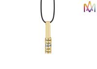 Colar gravada Logo Hip Hop Style Mens privada