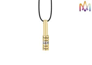 Colar gravada Logo Hip Hop Style Mens privada