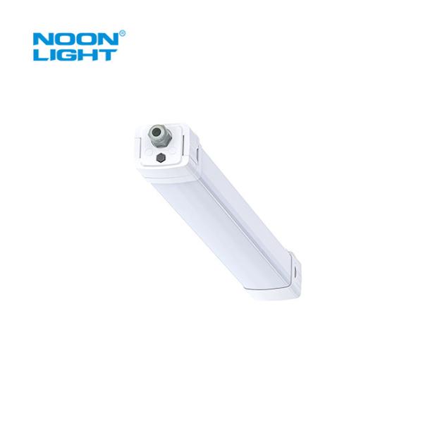 Color Temperature 30K/35K/40K/50K CCT Tunable LED Vapor Tight Round Fixture with Frosted Lens 160Lm/W Luminous Efficacy