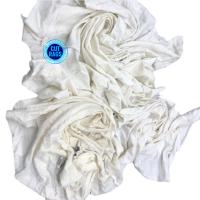 Camiseta blanca Rags los 55x60cm del algodón del 97% sin impresiones