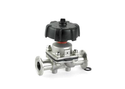 Fast Assembly Sanitary Diaphragm Valves , TP 316L 3 Way Diaphragm Valve