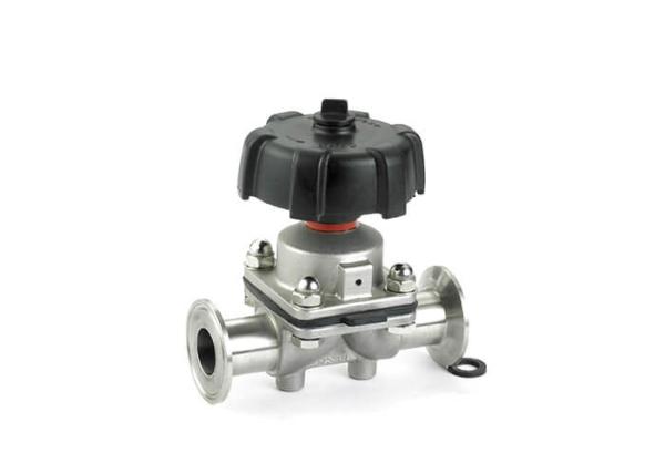 Fast Assembly Sanitary Diaphragm Valves , TP 316L 3 Way Diaphragm Valve