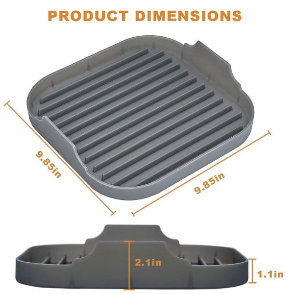 Sustainable Silicone Bacon Baking Pan for Microwave and Oven Cooking Grey or Custom