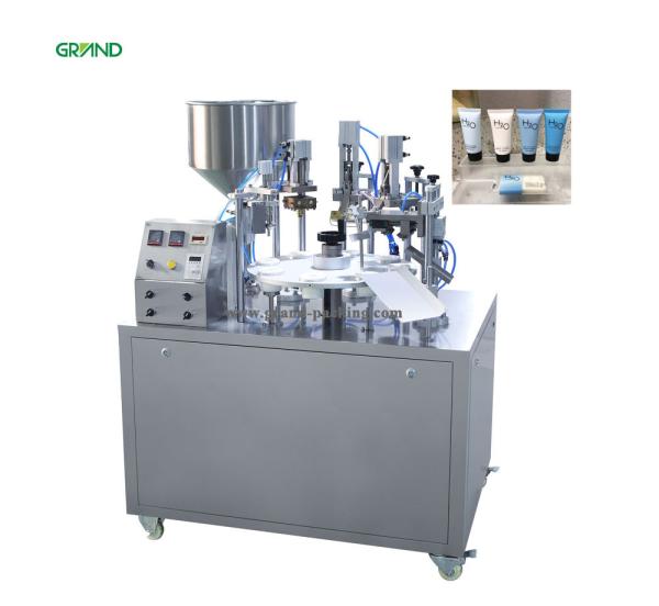 Semi Automatic Plastic Tube Filling And Sealing Machine Grease Cosmetic Toothpaste