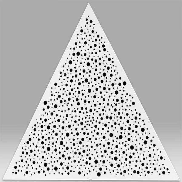 Perforated Acoustic Metal Ceiling Tiles Powder Coated Triangular For Convention Center