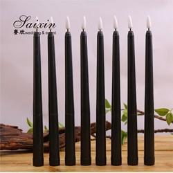 Fabrica por grosso de velas afiadas de plástico acrílico LED preto com controlo remoto para as Partes