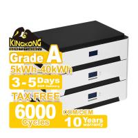 Growatt 51.2v 10kwh 20kwh 30kwh 50kwh Lifepo4 Iões de lítio Sistema solar doméstico empilhável
