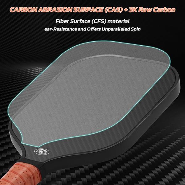 3k Frosted Surface Carbon Fiber Pickleball Paddle OEM ODM For Outdoor Sports Fitness