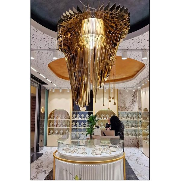 Nordic Modern Streamline Ceiling Pendant Lights Aria XL Pendant（WH-AP-630）