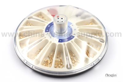 Parafuso chapeado dourado cosmético do implante dental de 120 PCS PARA a restauração dos dentes