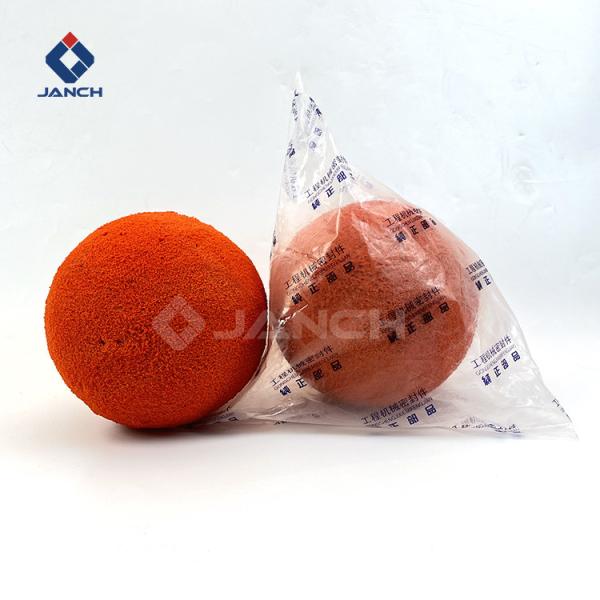 Sponge Rubber Concrete Pump Cleaning Ball Customized DN125