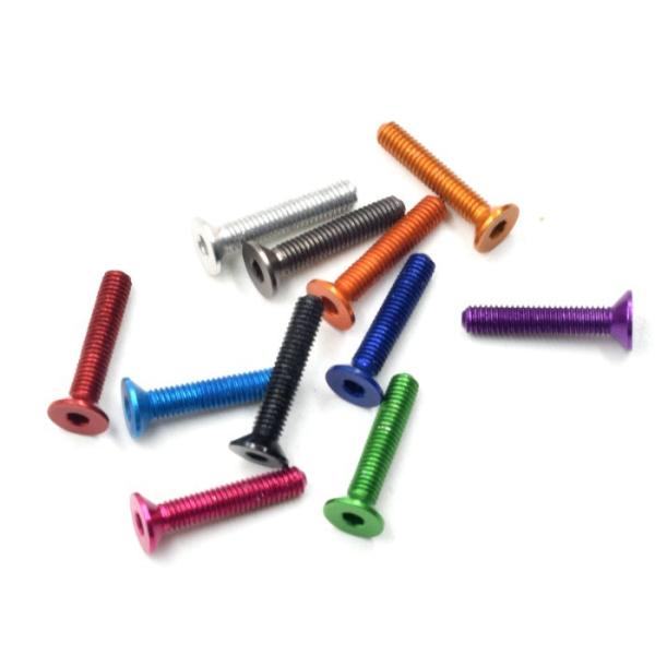 Color Anodized DIN 912 Aluminum Hexagon Head Screws M4 45mm