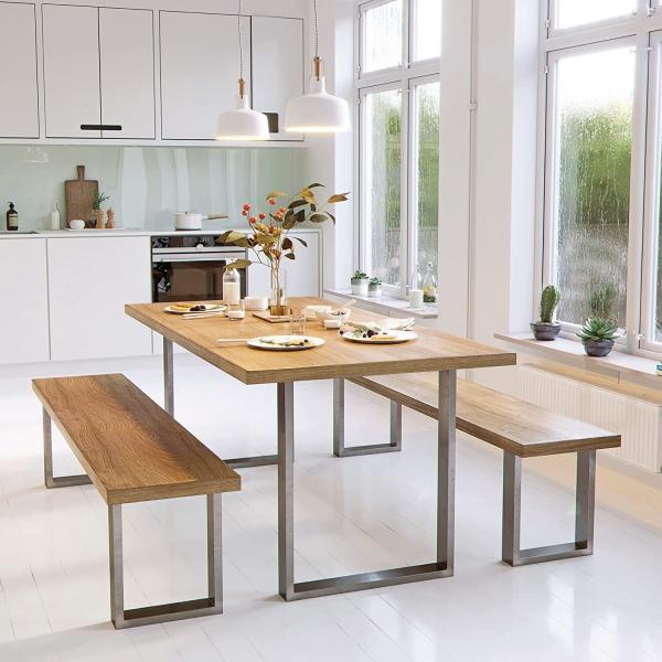 DIY Furniture 2 Piece Rustic Metal Steel Dining Table Legs 420*400mm Thickness 0.9mm