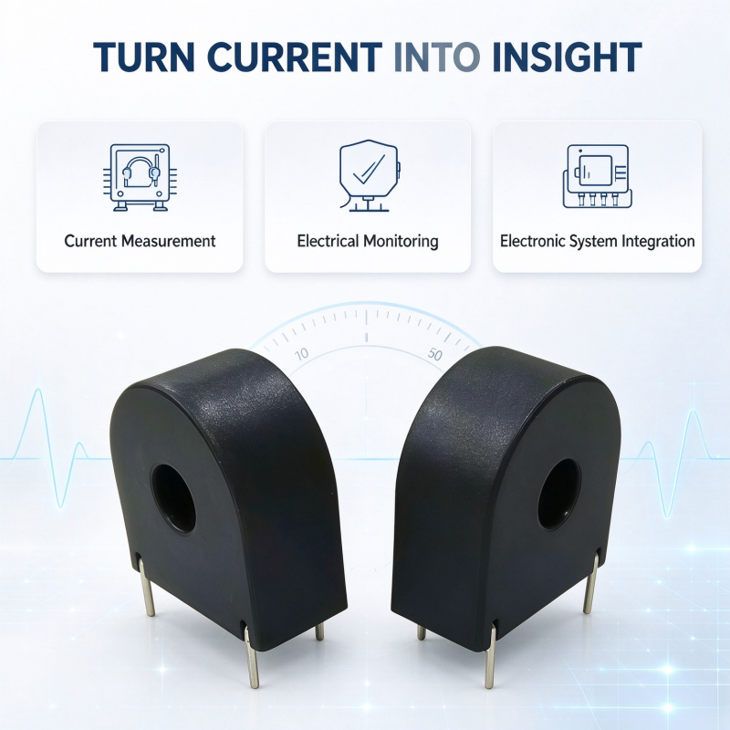 Compact Design PCB Mount Current Transformer with Electrical Isolation for Electrical Current Measurement and Monitoring Systems
