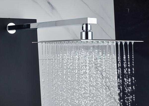 ROVATE Brushed Nickel Shower Panel , Luxury Shower Panel 6 Massage Jets