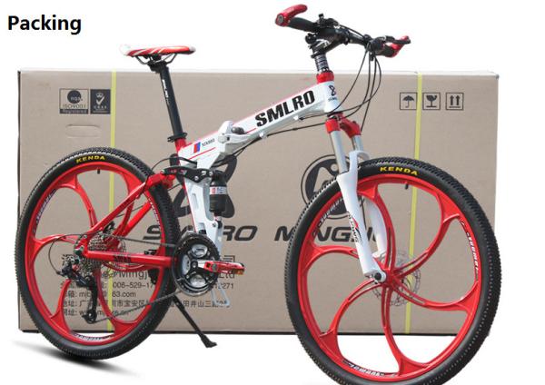 Height 155cm Full Alloy 27 Speed Aluminum Folding Mountain Bike