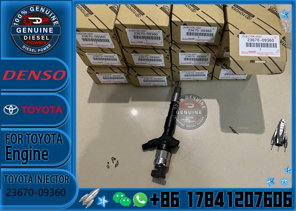 0950008740 Common Rail 2KD Diesel Injector 23670-09360 095000-8740 for Toy-ota Hilux 2.5D 2KD-FTV