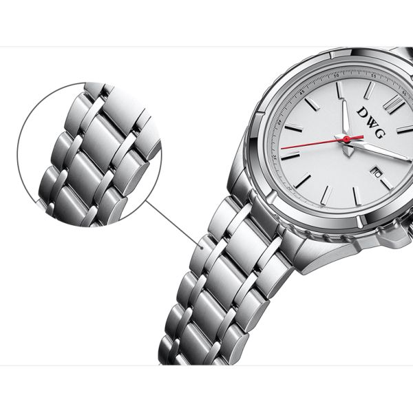 Наручные часы верхнего сегмента водоустойчивых людей дозора нержавеющей стали кварца 5ATM сетноые-аналогов