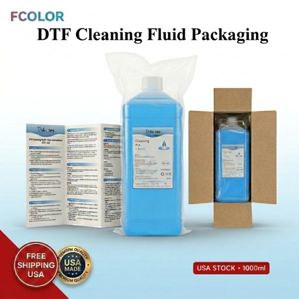 1000ml Capacity DTF Cleaning Solution Printhead Cleaner For XP600 I3200 4720 Tx800 Printer