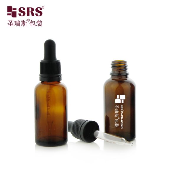 Empty 5ml 10ml 15ml 20ml 30ml 50ml 100ml Glass Dropper Bottle with TEC for Skincare Essential Oil