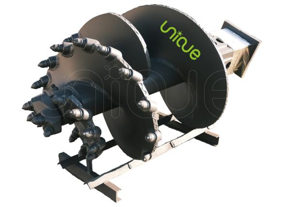 High Efficiency D400mm Length 3m Drilling Augers ,  Hard Rock Auger Black Color