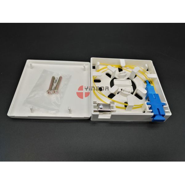 Порты панели 2 гнезда коробки прекращения волокна держателя стены СК/АПК с зажимом кабеля металла