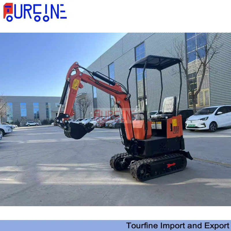 1 Ton 0.017cbm Mini Excavator Machine with Retractable Tracks for Construction