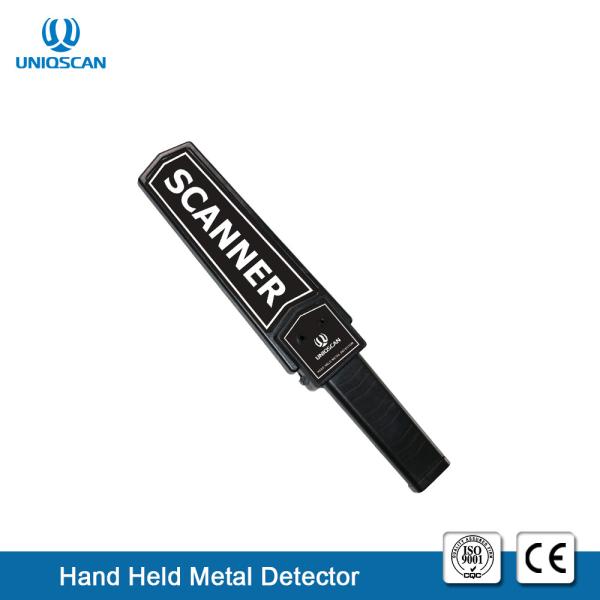 Uniqscan Portable Security Metal Detector Wand , Portable Metal Detector 9V Battery