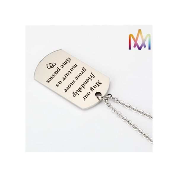 ожерелья Engravable людей толщины SS304 2.5mm привесные