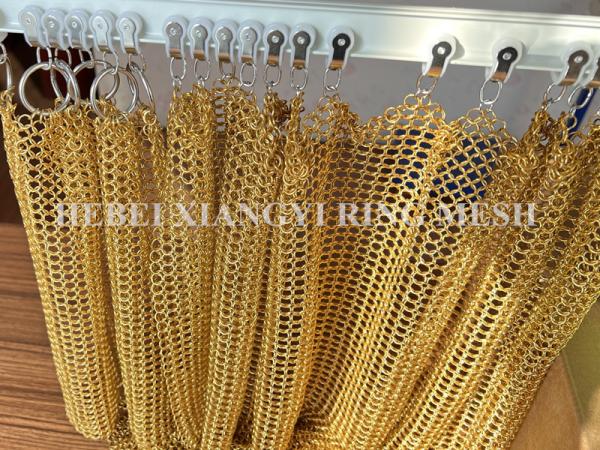 Cerca de aço galvanizada de Ring Mesh Chain Link Decoration Wire do metal do círculo 0.53mm