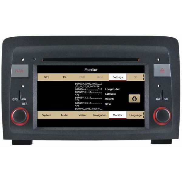 Ouchuangbo autoradio DVD stereo navi for Fiat Idea Lancia Musa 2004-2008 USB SD MP3 SWC