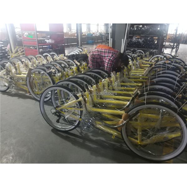 Hard Frame Tandem Bicycle 26 Inch Touring and Leisure Adult Cruiser Double Seats Bike
