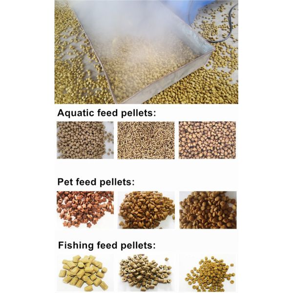 40kg/H 1t/H Fish Feed Pellet Extruder Dog Food Production Line
