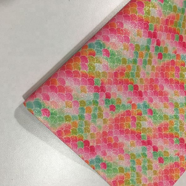 Красочный напечатанный СГС ткани кожи Фаукс аттестовал толщину 0.6±0.1мм