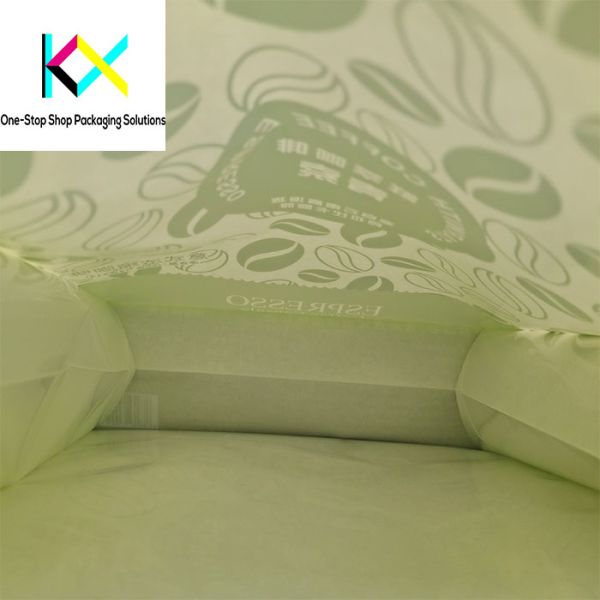 500g 1kg Rip Zipper Eco Friendly Coffee Bean Packaging Bags Paper Coffee Bags