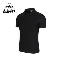 Casual Homem Cotton Polo T-shirts Desporto Grande bordado Tricoteado