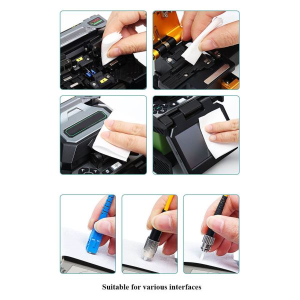 300 essuie-glaces essuie-glaces en fibre pour connecteurs MPO féminins