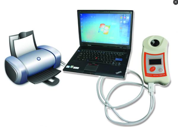 Automatic Temperature Compensation Digital Handheld Refractometer , Electronic Refractometer