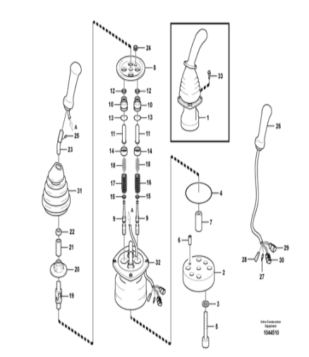 Válvula de controle remoto VOE14557287 14557286 de Vo-lvo 14557287 14557288 14557289